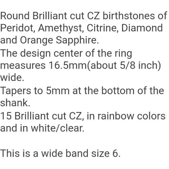 Vintage Rainbow ring - Picture 3 of 3